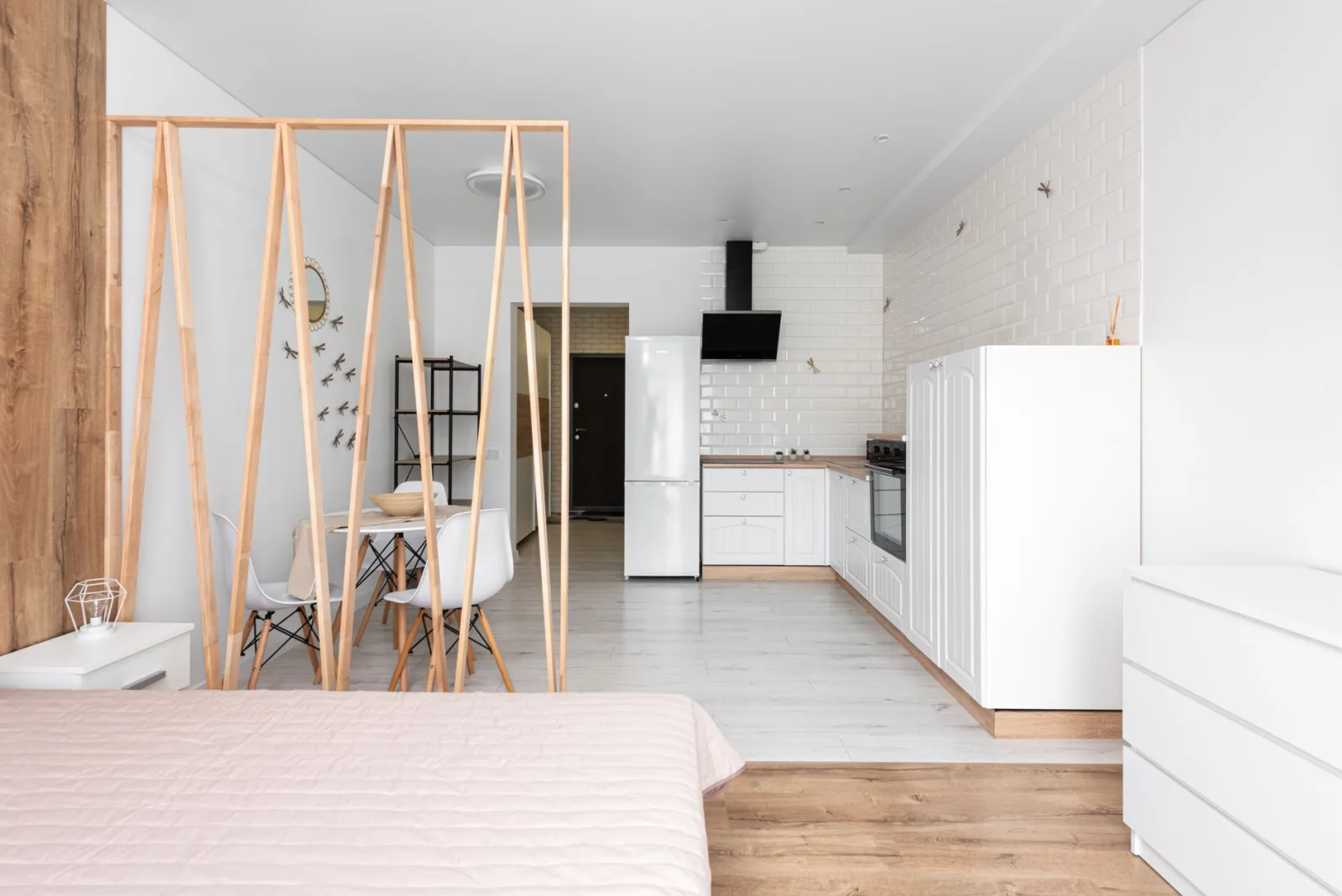 Bakımlı ve hijyenik modern mobilyalı stüdyo daire
